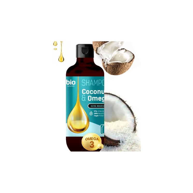 Shampooing à l'huile de coco et oméga 3
