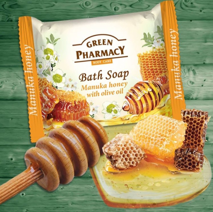 Savon à l'extrait de miel, de manuka, et huile d'olive 100g