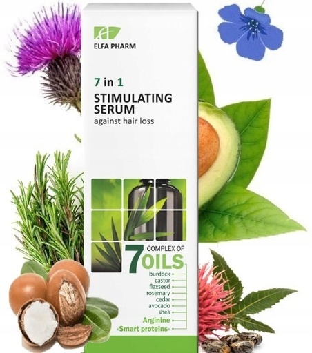 [EP0593] SÉRUM CAPILLAIRE ELFA PHARM 7 HUILES STIMULANT CONTRE LA CHUTE DES CHEVEUX 7 EN 1 100 ML