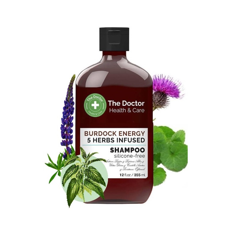 The Doctor Health&amp;Care Shampoing à 5 herbes Bardane Energy 355 ml