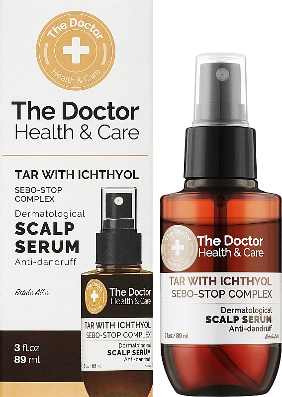 The Doctor Health &amp; Care Tar avec sérum pour cuir chevelu complexe Ichthyol + Sebo-Stop 89ml