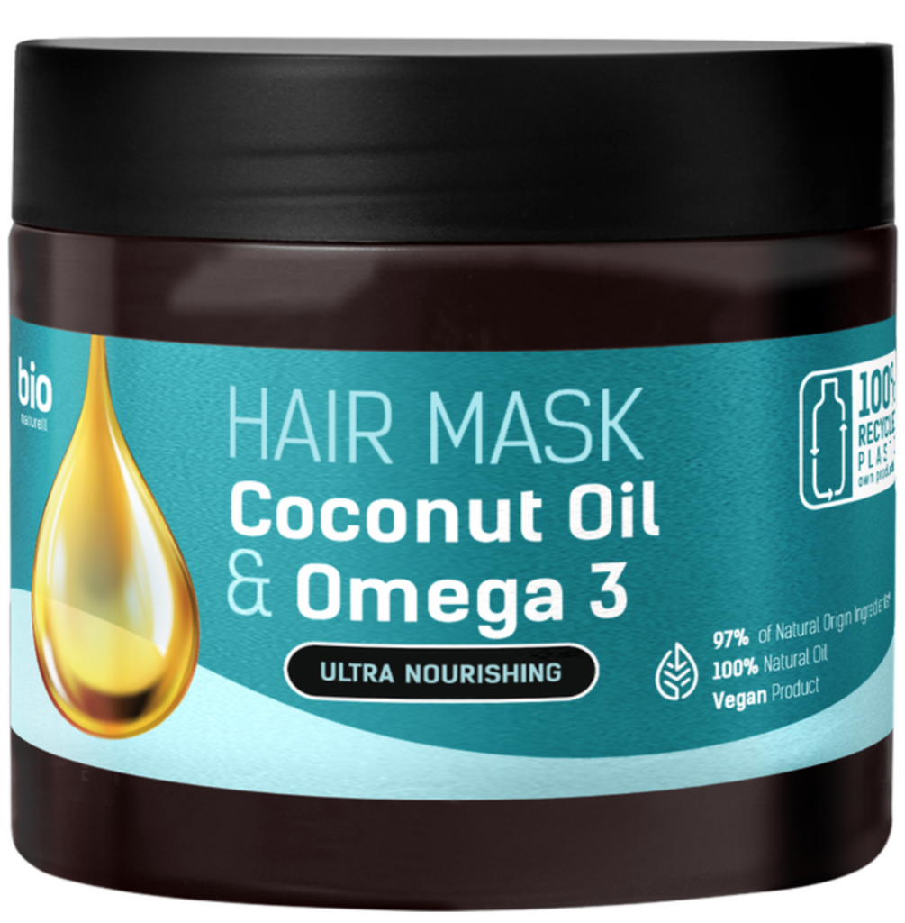 Masque à l'huile de coco et oméga 3 pour cheveux 295 ml