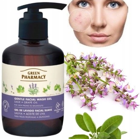 Gel nettoyant pour le visage à l'extrait de sauge et huile de raisin 270ml