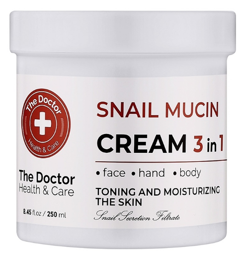 [DH3485] Crème à la bave d'escargot pour visage, mains et corps 250ml